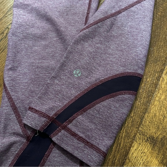 Lululemon Run Inspire Cropped Leggings Purple Size 6 - Picture 6 of 7